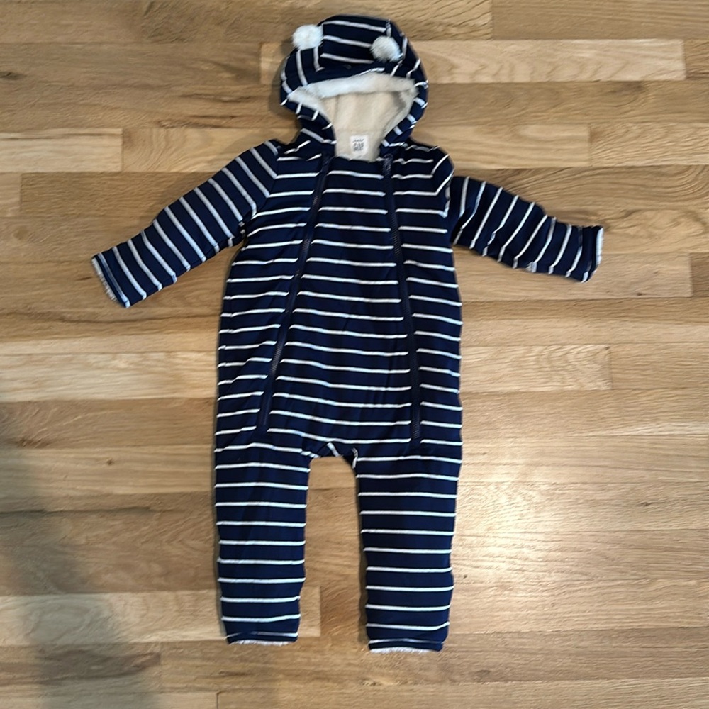 GAP BABY sherpa hoodie one-piece